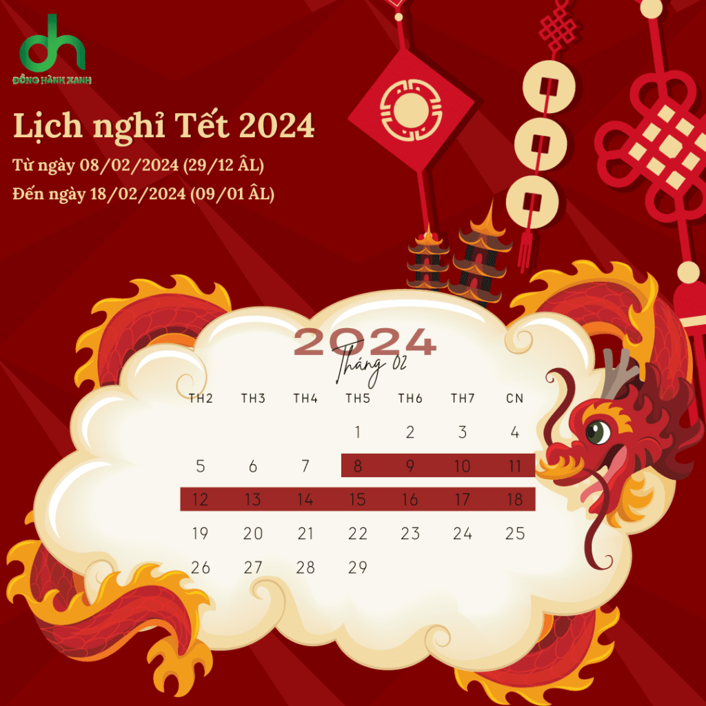 lịch nghỉ tết 2024